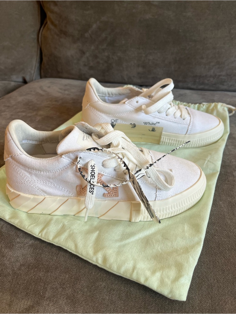 Off-White Canvas Sneakers